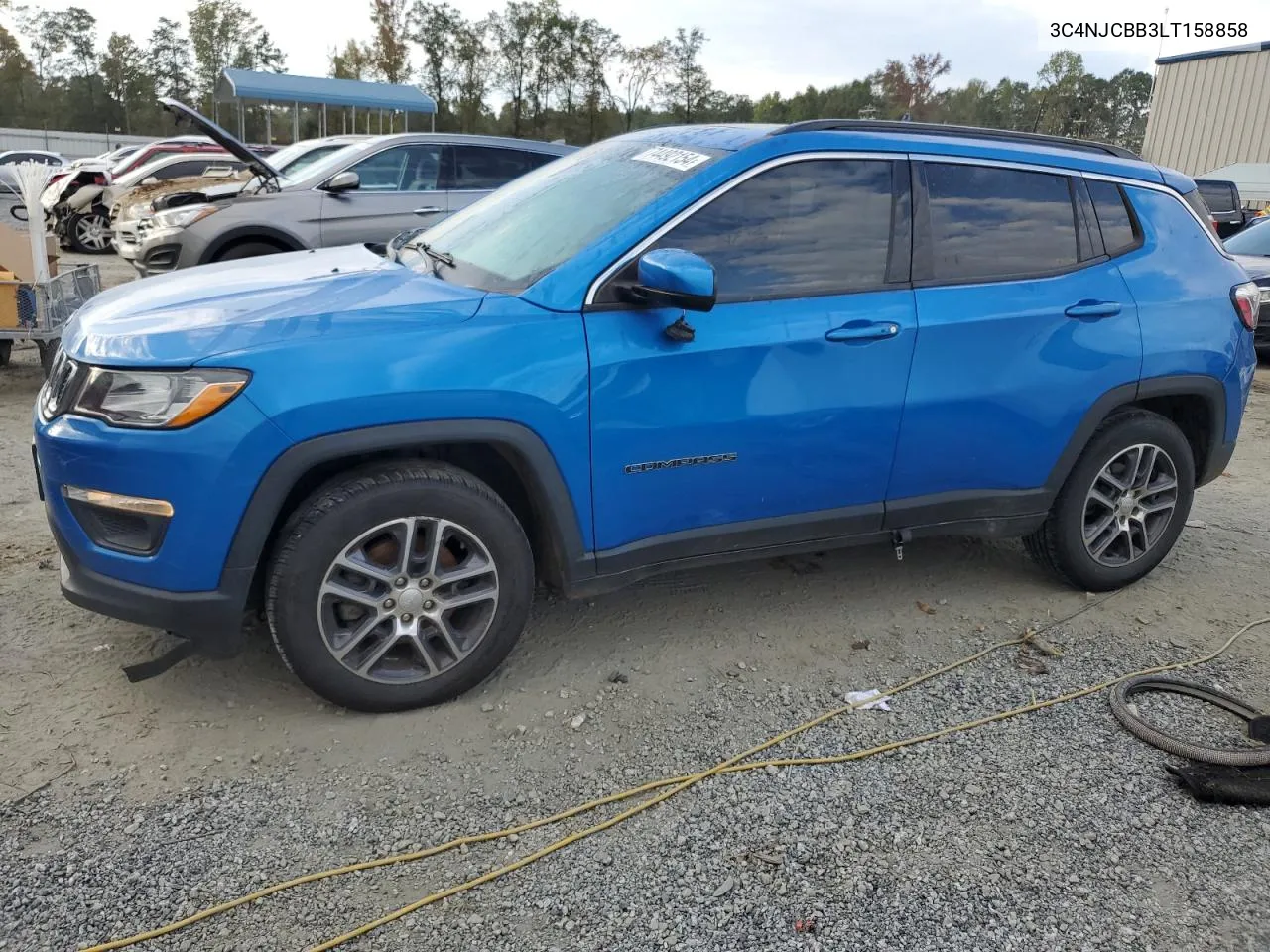 2020 Jeep Compass Latitude VIN: 3C4NJCBB3LT158858 Lot: 74492154