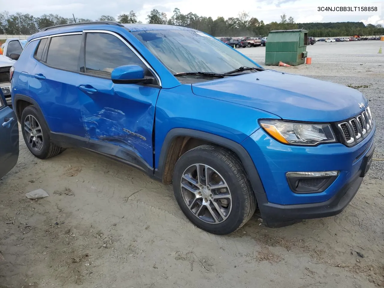 2020 Jeep Compass Latitude VIN: 3C4NJCBB3LT158858 Lot: 74492154