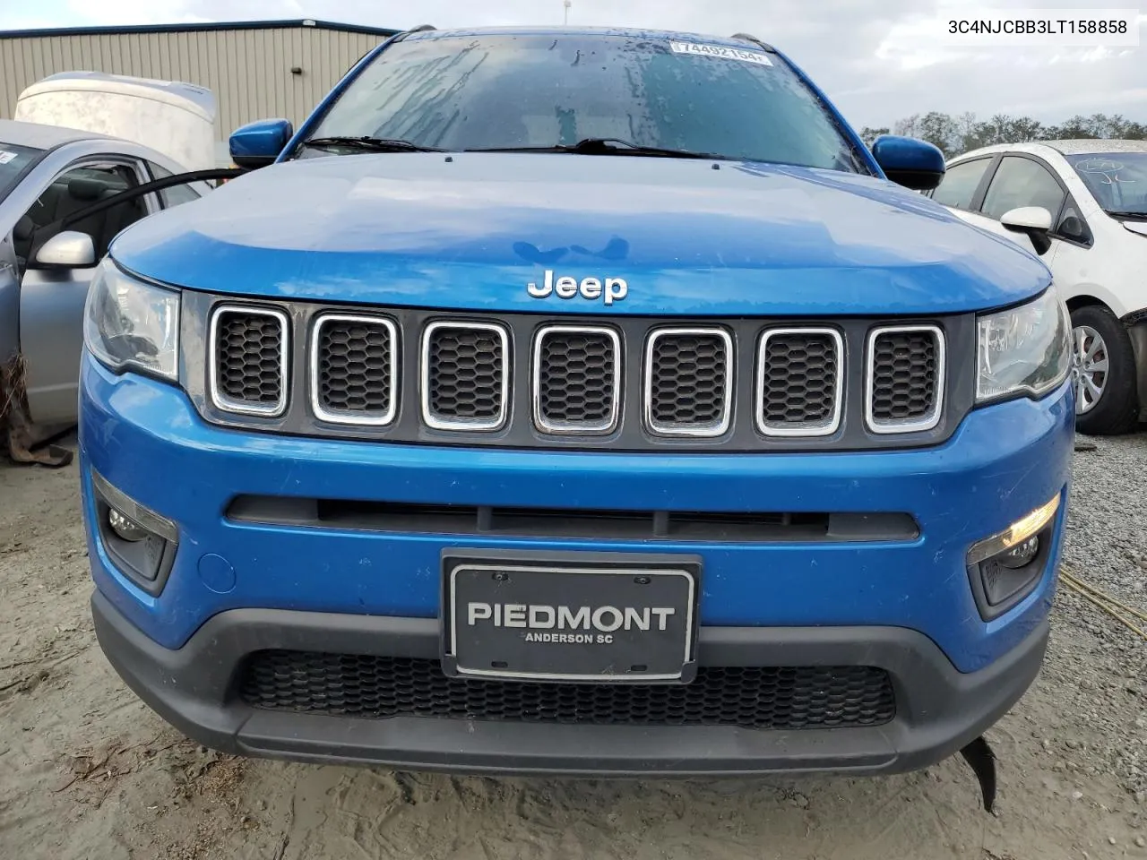 2020 Jeep Compass Latitude VIN: 3C4NJCBB3LT158858 Lot: 74492154