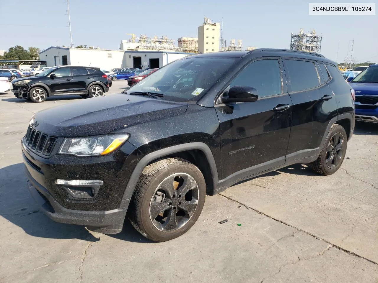 2020 Jeep Compass Latitude VIN: 3C4NJCBB9LT105274 Lot: 74976924