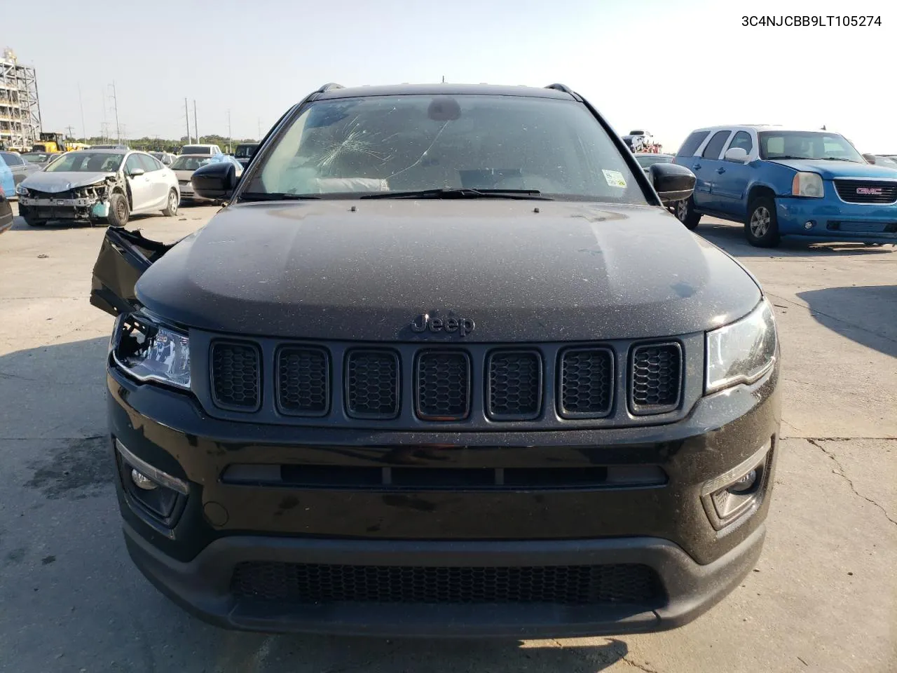 2020 Jeep Compass Latitude VIN: 3C4NJCBB9LT105274 Lot: 74976924