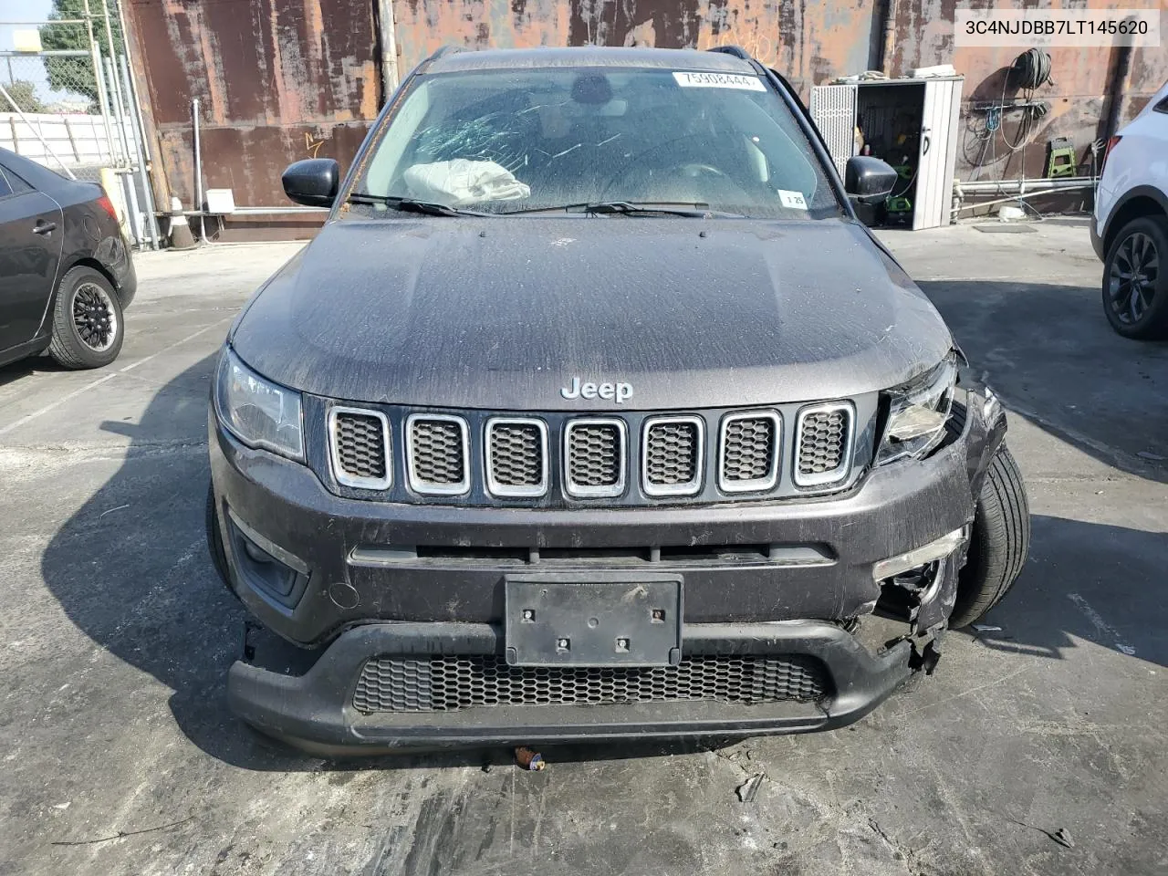 2020 Jeep Compass Latitude VIN: 3C4NJDBB7LT145620 Lot: 75908444