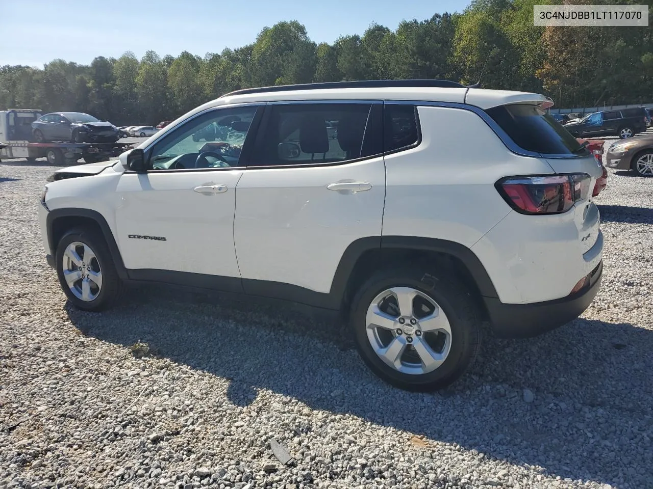 2020 Jeep Compass Latitude VIN: 3C4NJDBB1LT117070 Lot: 76059344