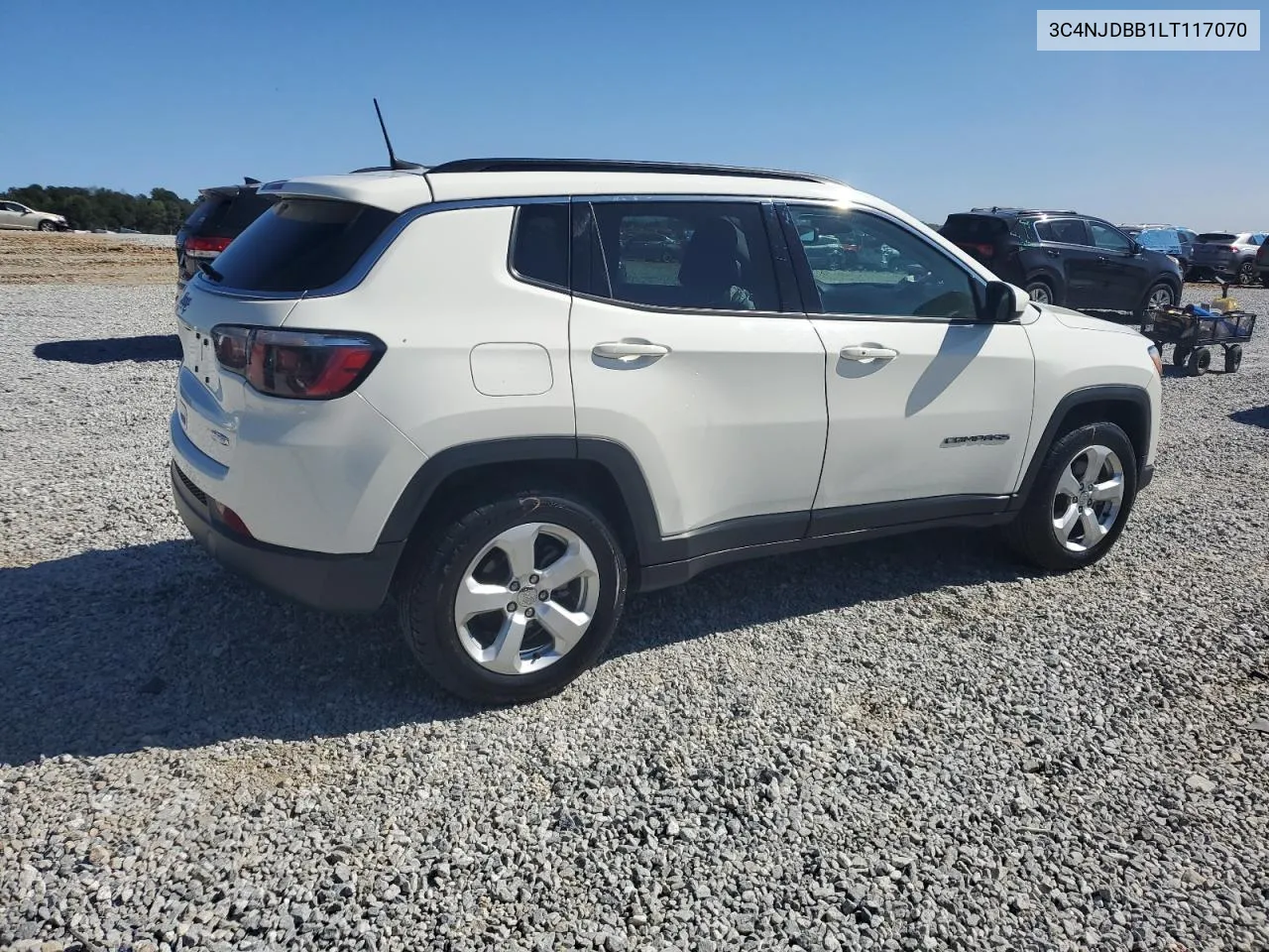 2020 Jeep Compass Latitude VIN: 3C4NJDBB1LT117070 Lot: 76059344