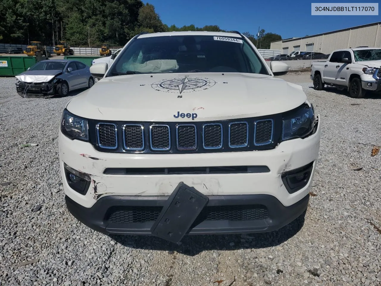 2020 Jeep Compass Latitude VIN: 3C4NJDBB1LT117070 Lot: 76059344