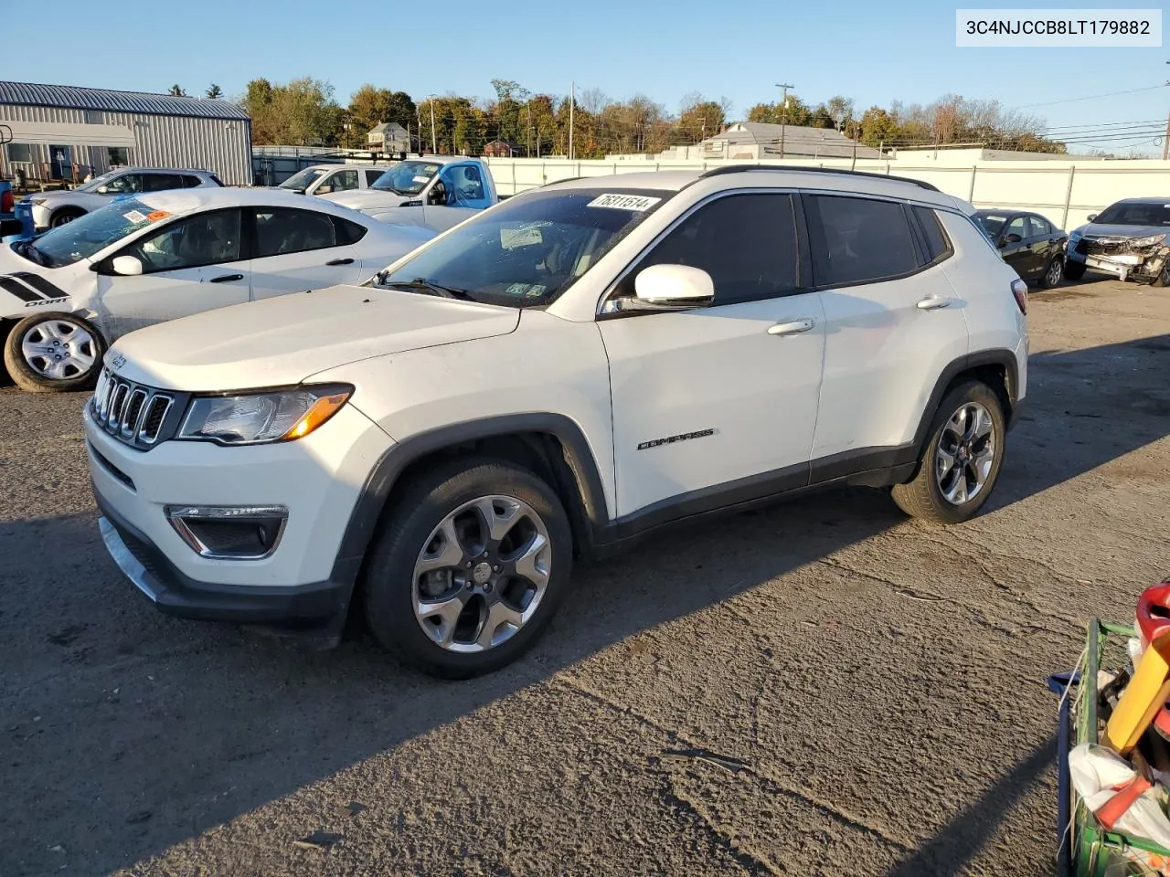 2020 Jeep Compass Limited VIN: 3C4NJCCB8LT179882 Lot: 76311514