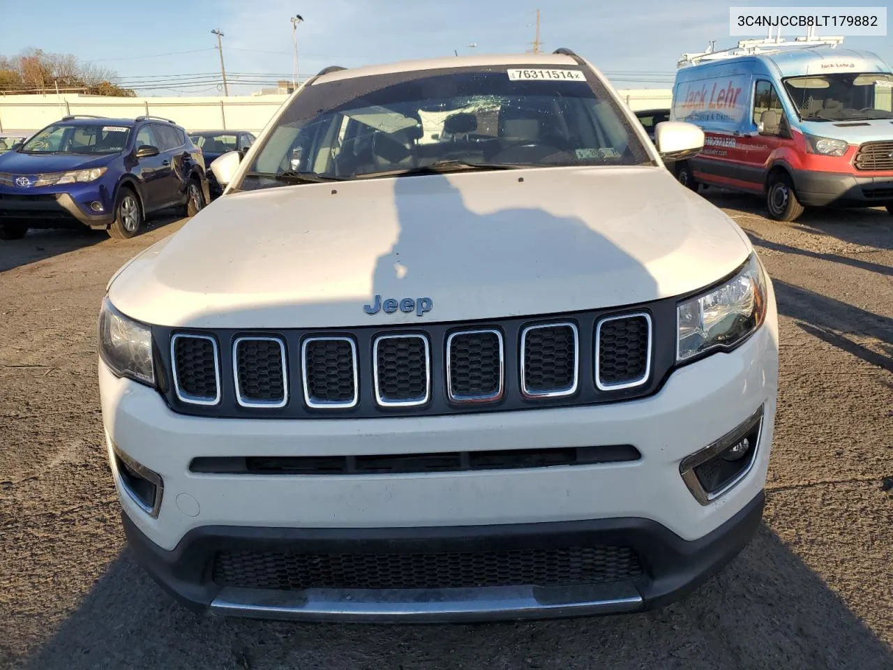 2020 Jeep Compass Limited VIN: 3C4NJCCB8LT179882 Lot: 76311514