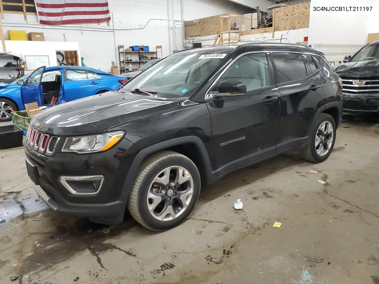 2020 Jeep Compass Limited VIN: 3C4NJCCB1LT211197 Lot: 76343304