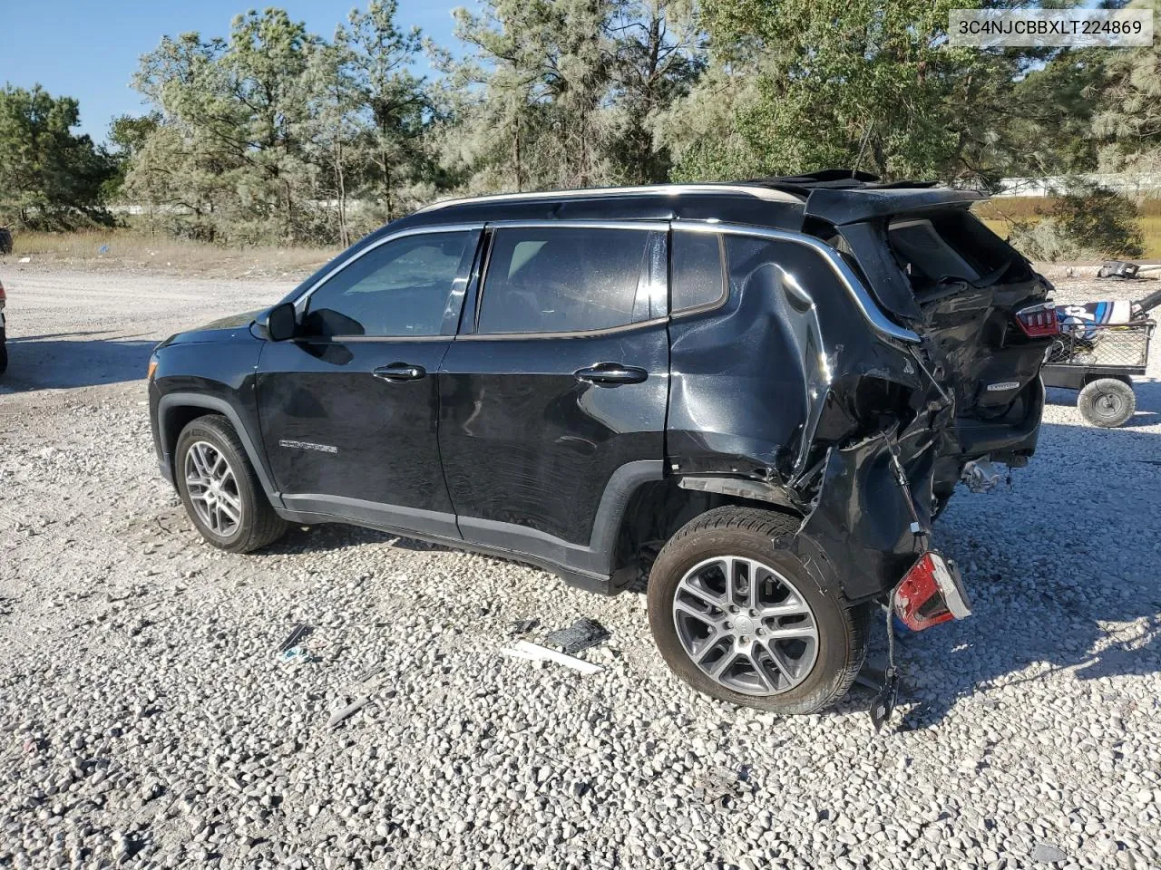 2020 Jeep Compass Latitude VIN: 3C4NJCBBXLT224869 Lot: 76358124