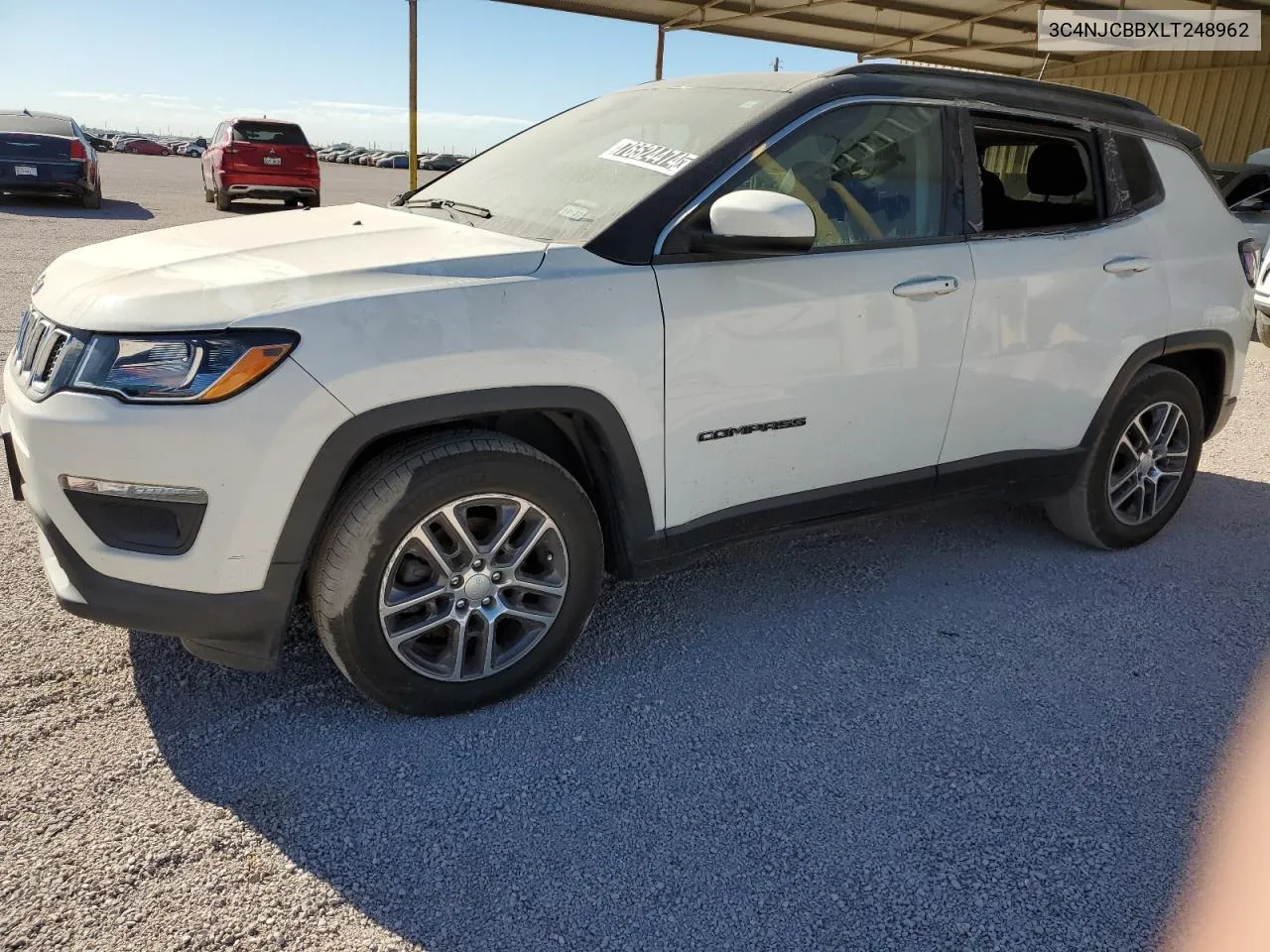 2020 Jeep Compass Latitude VIN: 3C4NJCBBXLT248962 Lot: 76524474