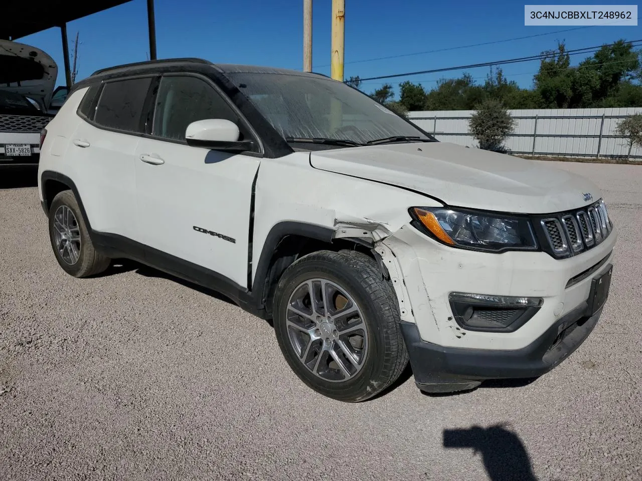 2020 Jeep Compass Latitude VIN: 3C4NJCBBXLT248962 Lot: 76524474