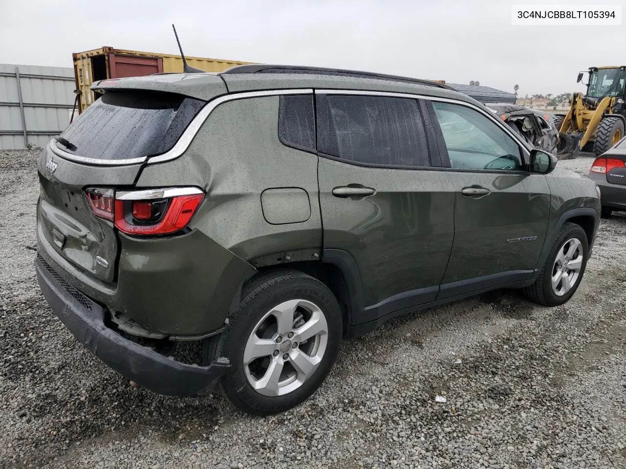 2020 Jeep Compass Latitude VIN: 3C4NJCBB8LT105394 Lot: 76537004