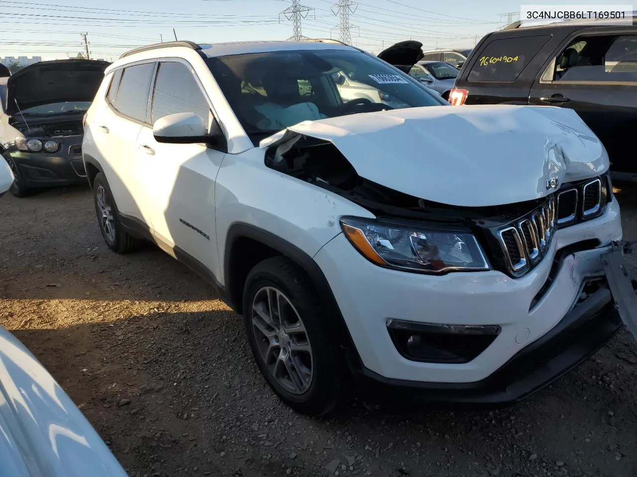 2020 Jeep Compass Latitude VIN: 3C4NJCBB6LT169501 Lot: 76663654