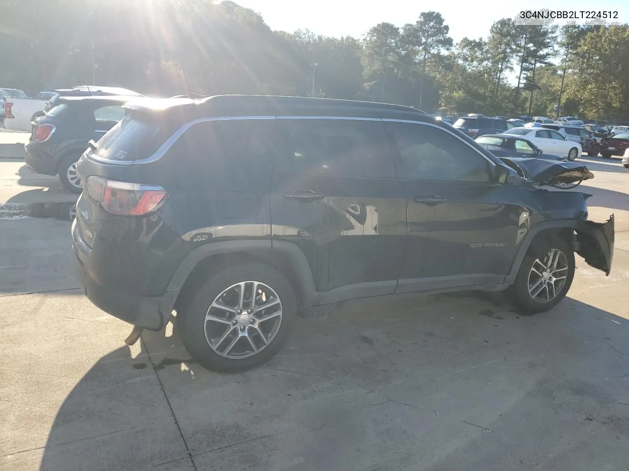 2020 Jeep Compass Latitude VIN: 3C4NJCBB2LT224512 Lot: 76791124