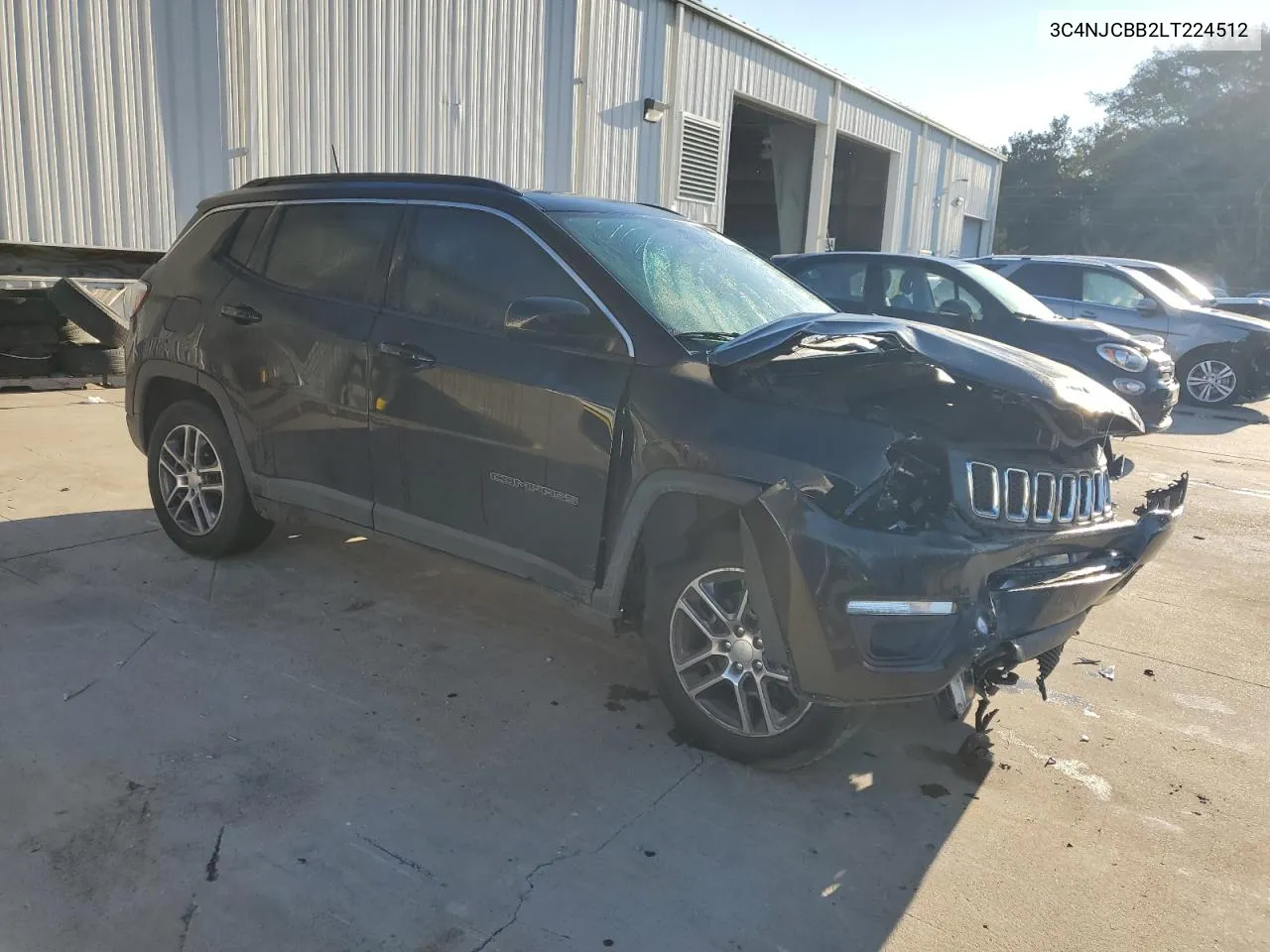 2020 Jeep Compass Latitude VIN: 3C4NJCBB2LT224512 Lot: 76791124