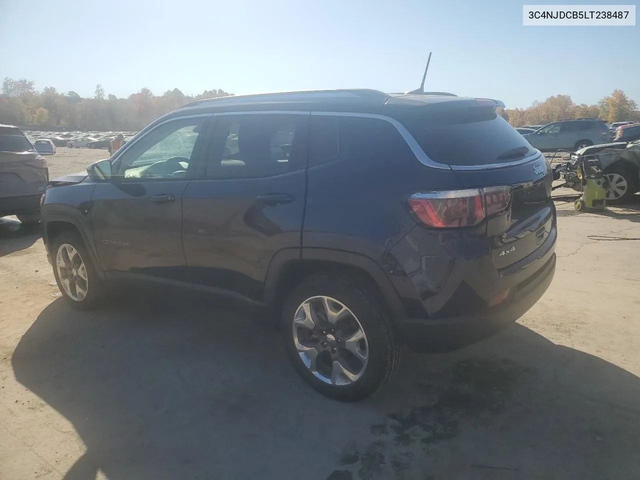 2020 Jeep Compass Limited VIN: 3C4NJDCB5LT238487 Lot: 76877374