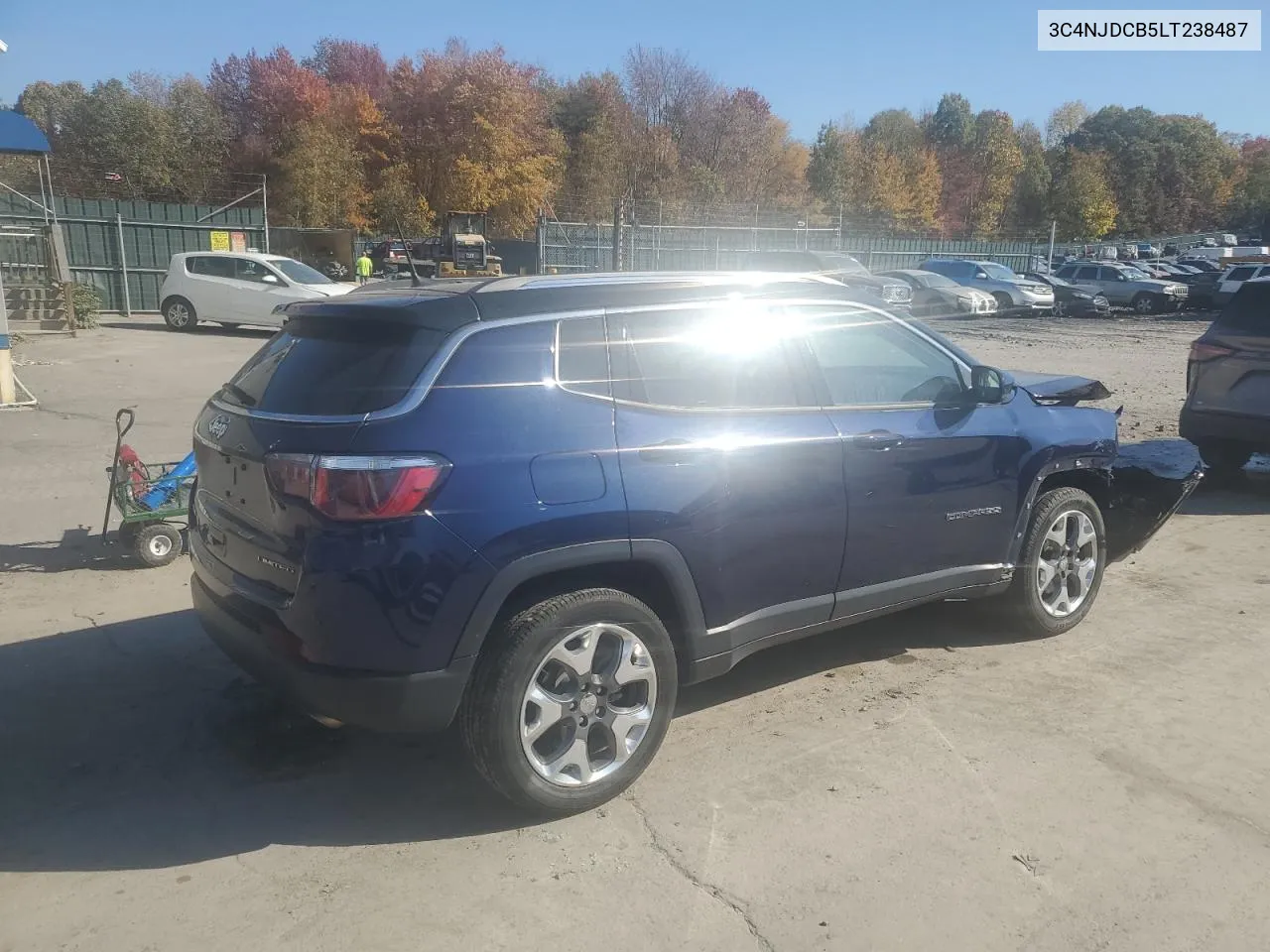 2020 Jeep Compass Limited VIN: 3C4NJDCB5LT238487 Lot: 76877374