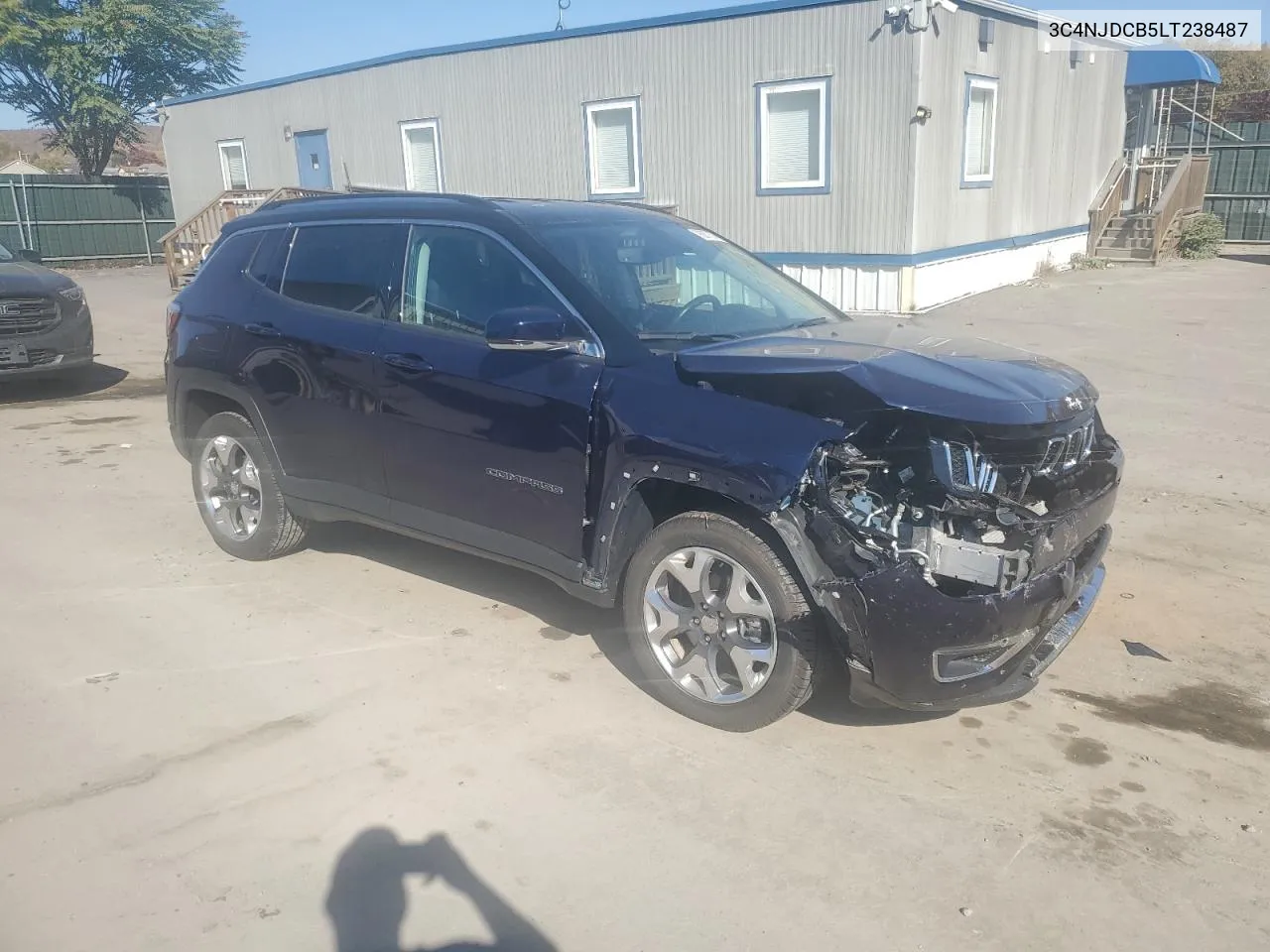 2020 Jeep Compass Limited VIN: 3C4NJDCB5LT238487 Lot: 76877374