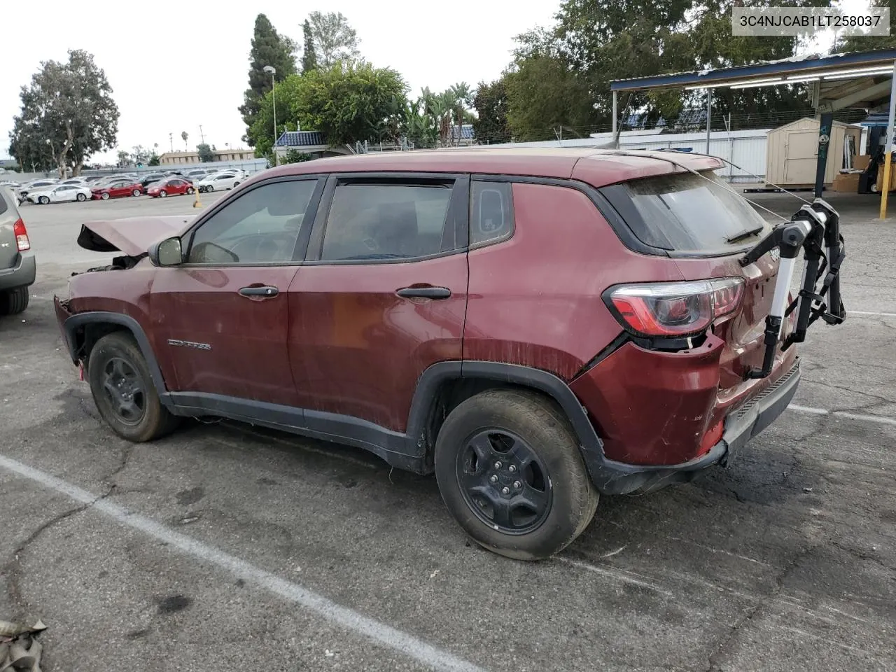 2020 Jeep Compass Sport VIN: 3C4NJCAB1LT258037 Lot: 76963994