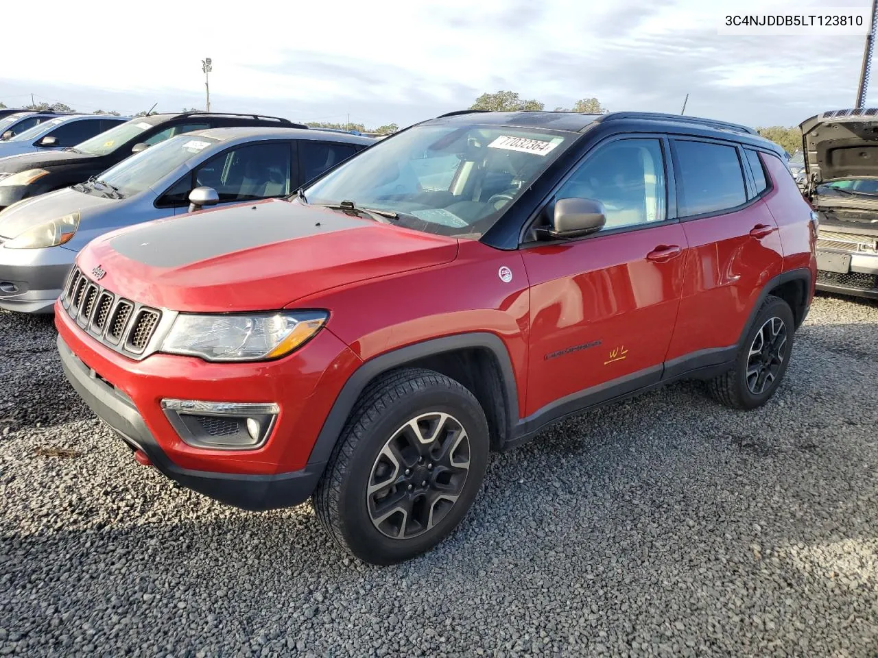 2020 Jeep Compass Trailhawk VIN: 3C4NJDDB5LT123810 Lot: 77032364