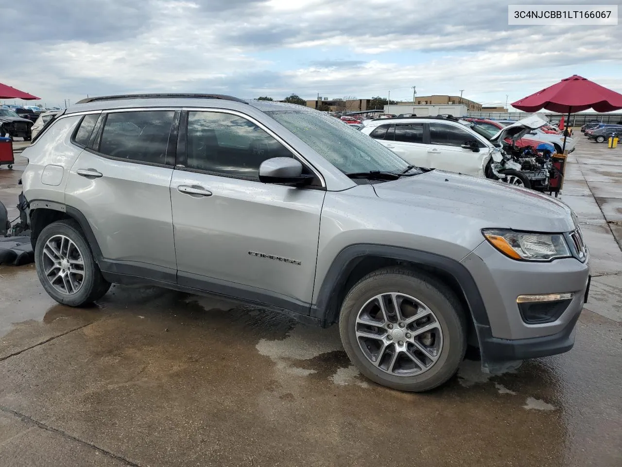 2020 Jeep Compass Latitude VIN: 3C4NJCBB1LT166067 Lot: 78272974