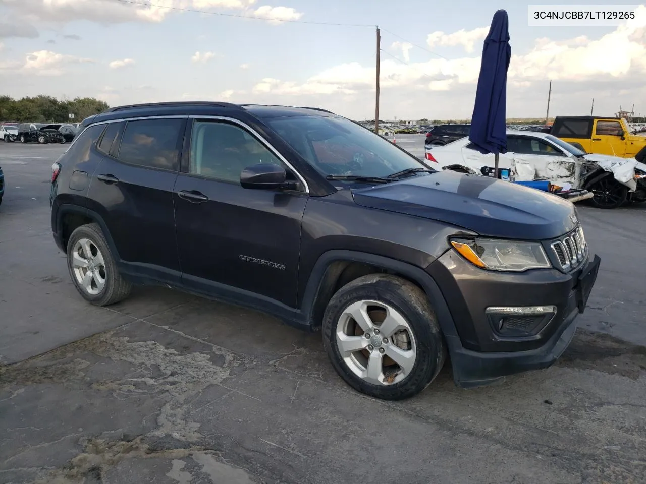 2020 Jeep Compass Latitude VIN: 3C4NJCBB7LT129265 Lot: 78394104