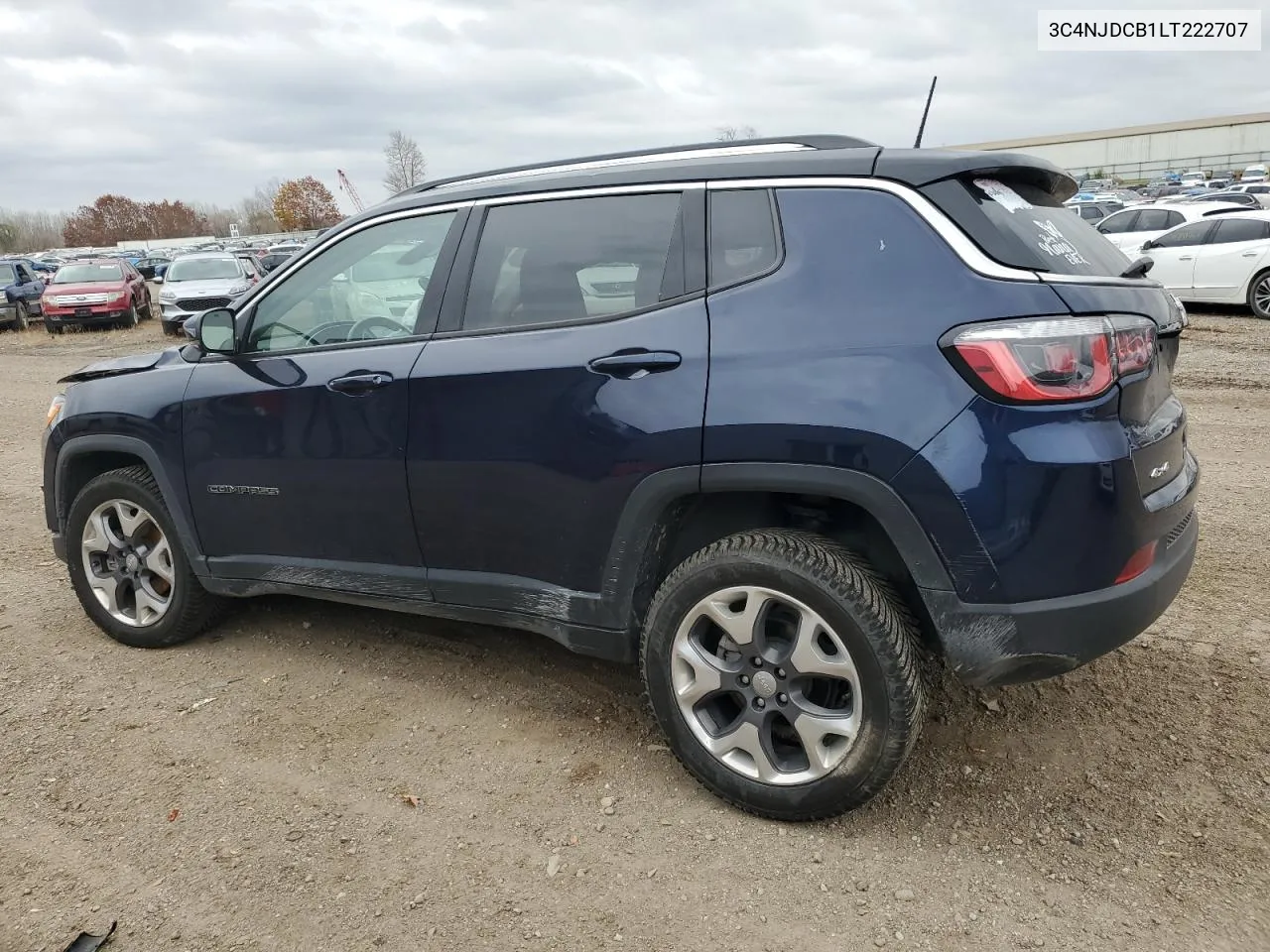 2020 Jeep Compass Limited VIN: 3C4NJDCB1LT222707 Lot: 78655754