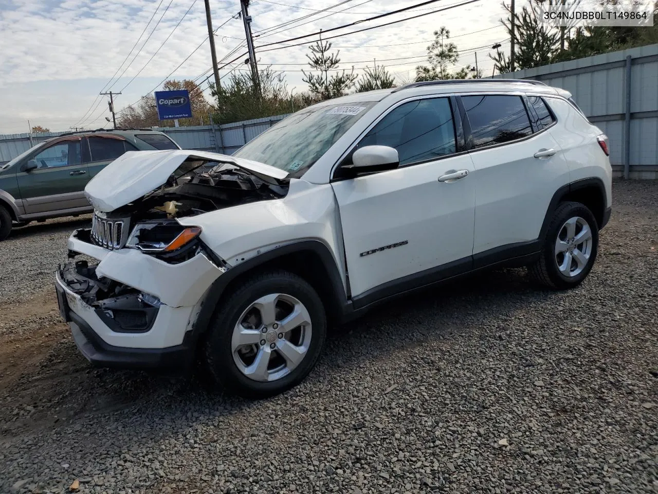 2020 Jeep Compass Latitude VIN: 3C4NJDBB0LT149864 Lot: 79075344