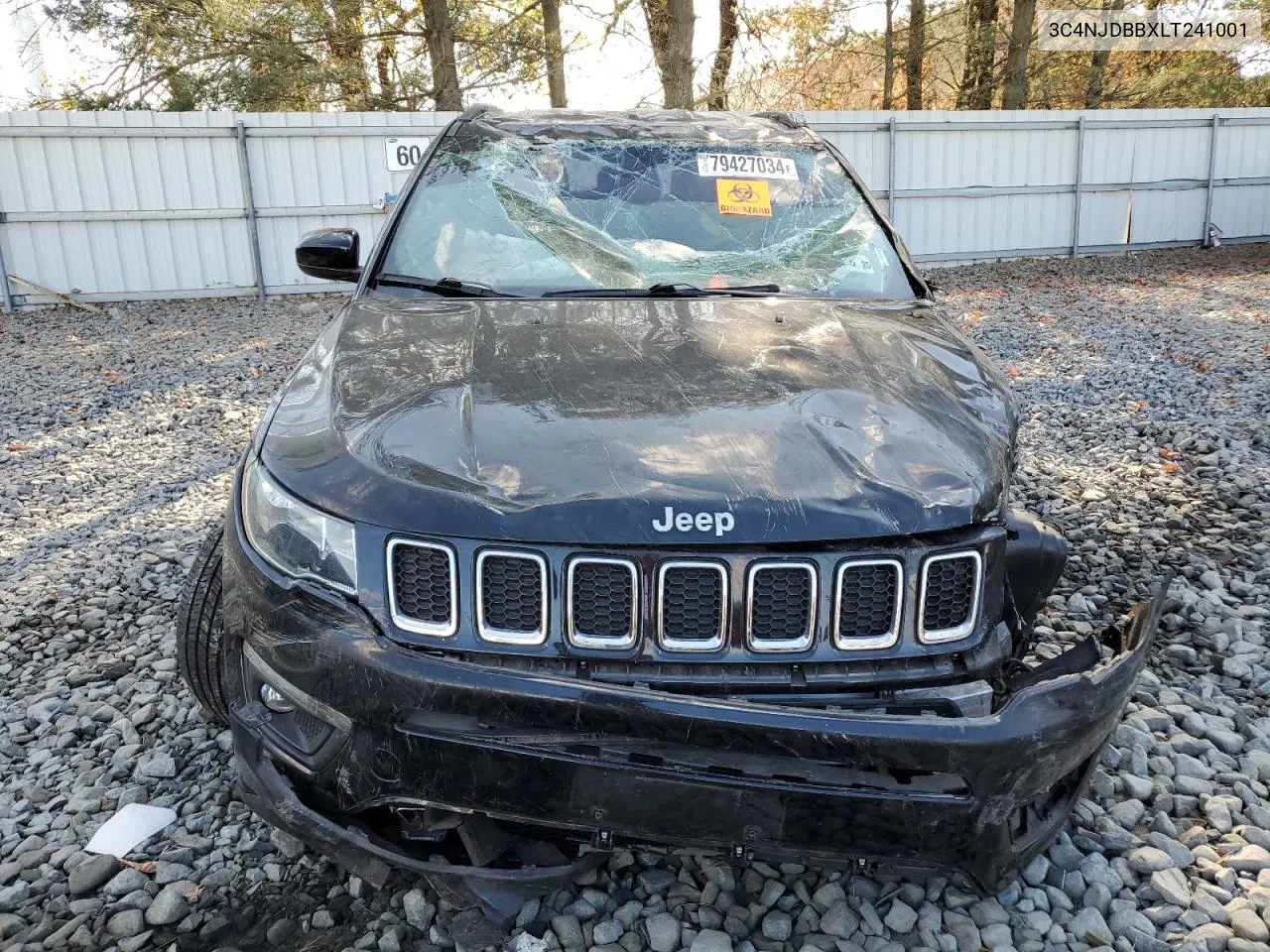 2020 Jeep Compass Latitude VIN: 3C4NJDBBXLT241001 Lot: 79427034