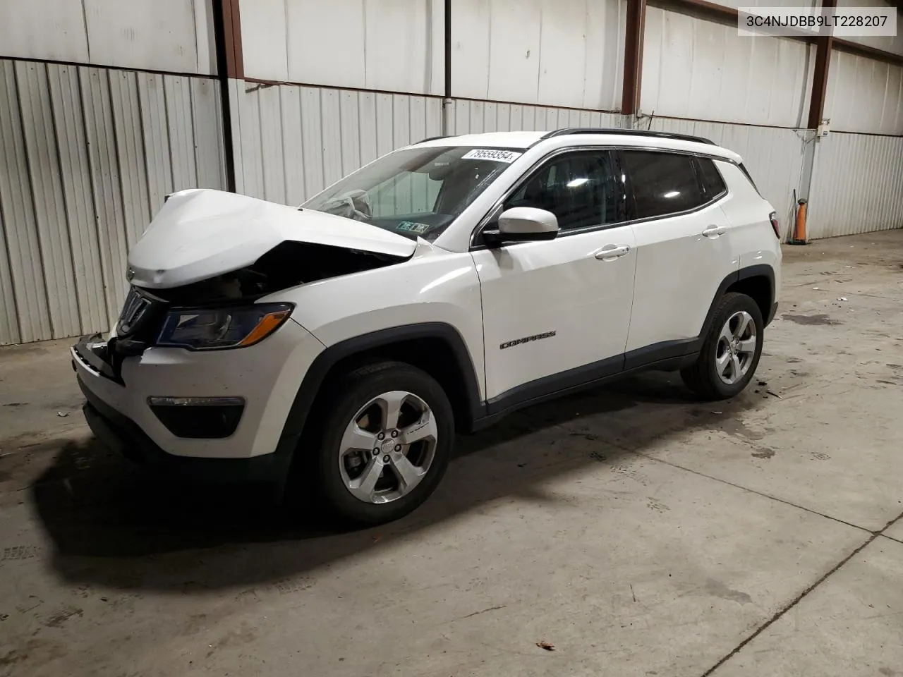 2020 Jeep Compass Latitude VIN: 3C4NJDBB9LT228207 Lot: 79559354