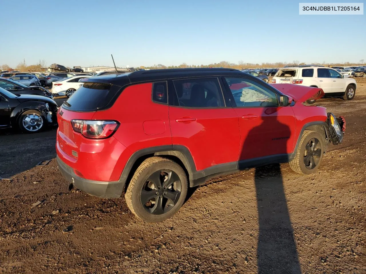 2020 Jeep Compass Latitude VIN: 3C4NJDBB1LT205164 Lot: 79663894