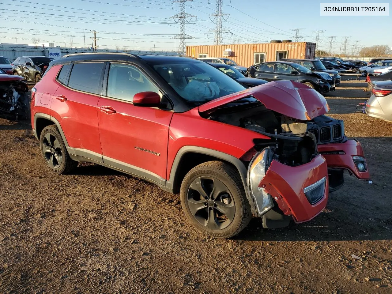 2020 Jeep Compass Latitude VIN: 3C4NJDBB1LT205164 Lot: 79663894