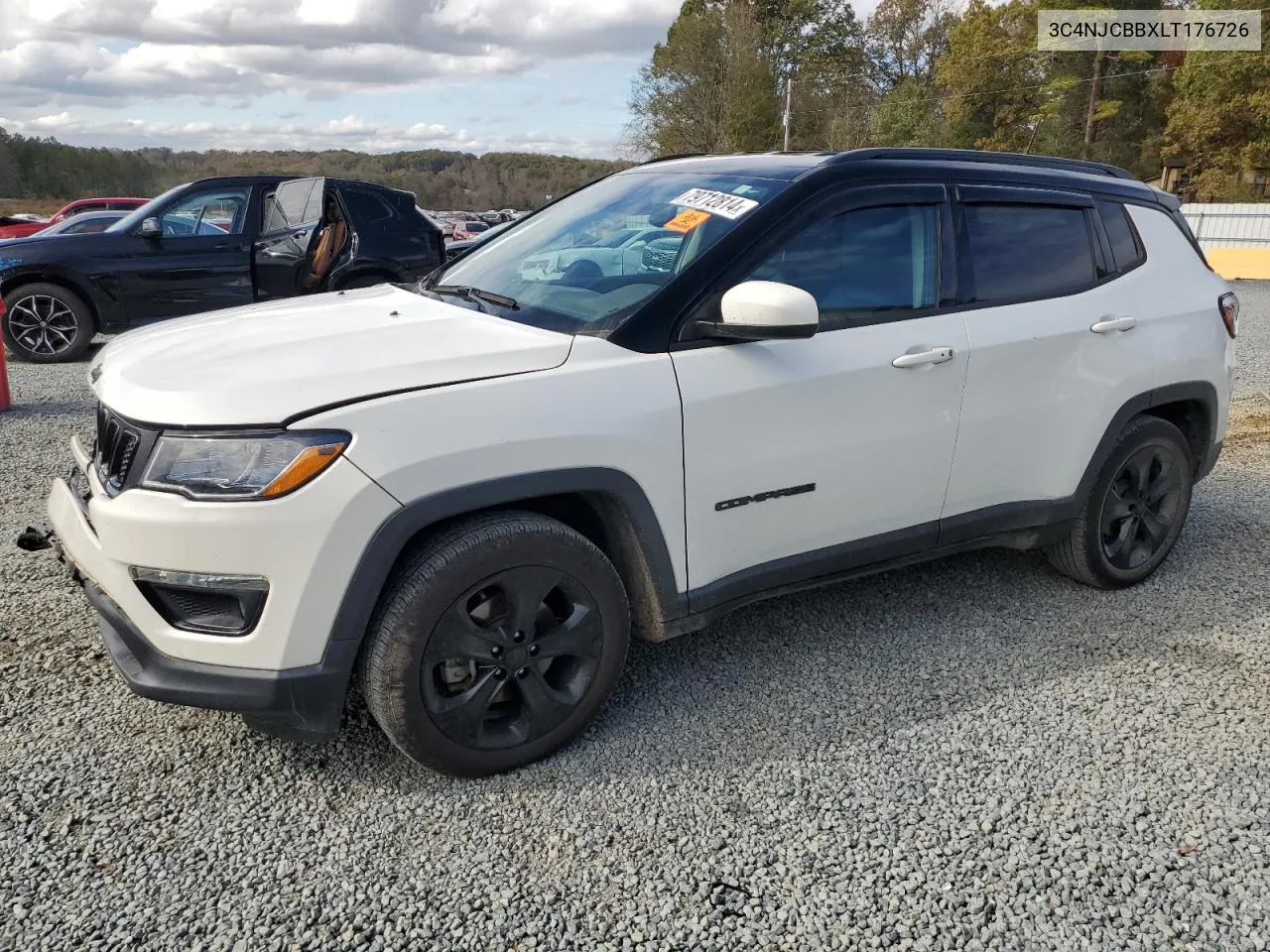 2020 Jeep Compass Latitude VIN: 3C4NJCBBXLT176726 Lot: 79712814