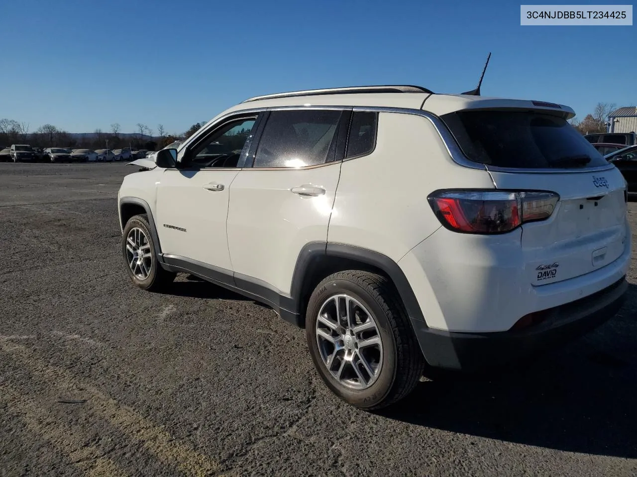 2020 Jeep Compass Latitude VIN: 3C4NJDBB5LT234425 Lot: 80014924