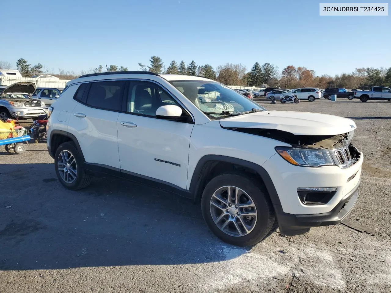 2020 Jeep Compass Latitude VIN: 3C4NJDBB5LT234425 Lot: 80014924