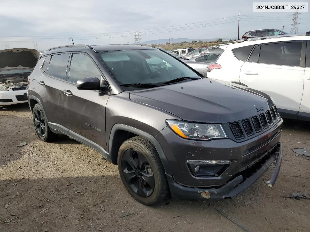 2020 Jeep Compass Latitude VIN: 3C4NJCBB3LT129327 Lot: 80077964