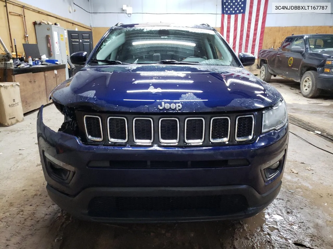 2020 Jeep Compass Latitude VIN: 3C4NJDBBXLT167787 Lot: 80436314