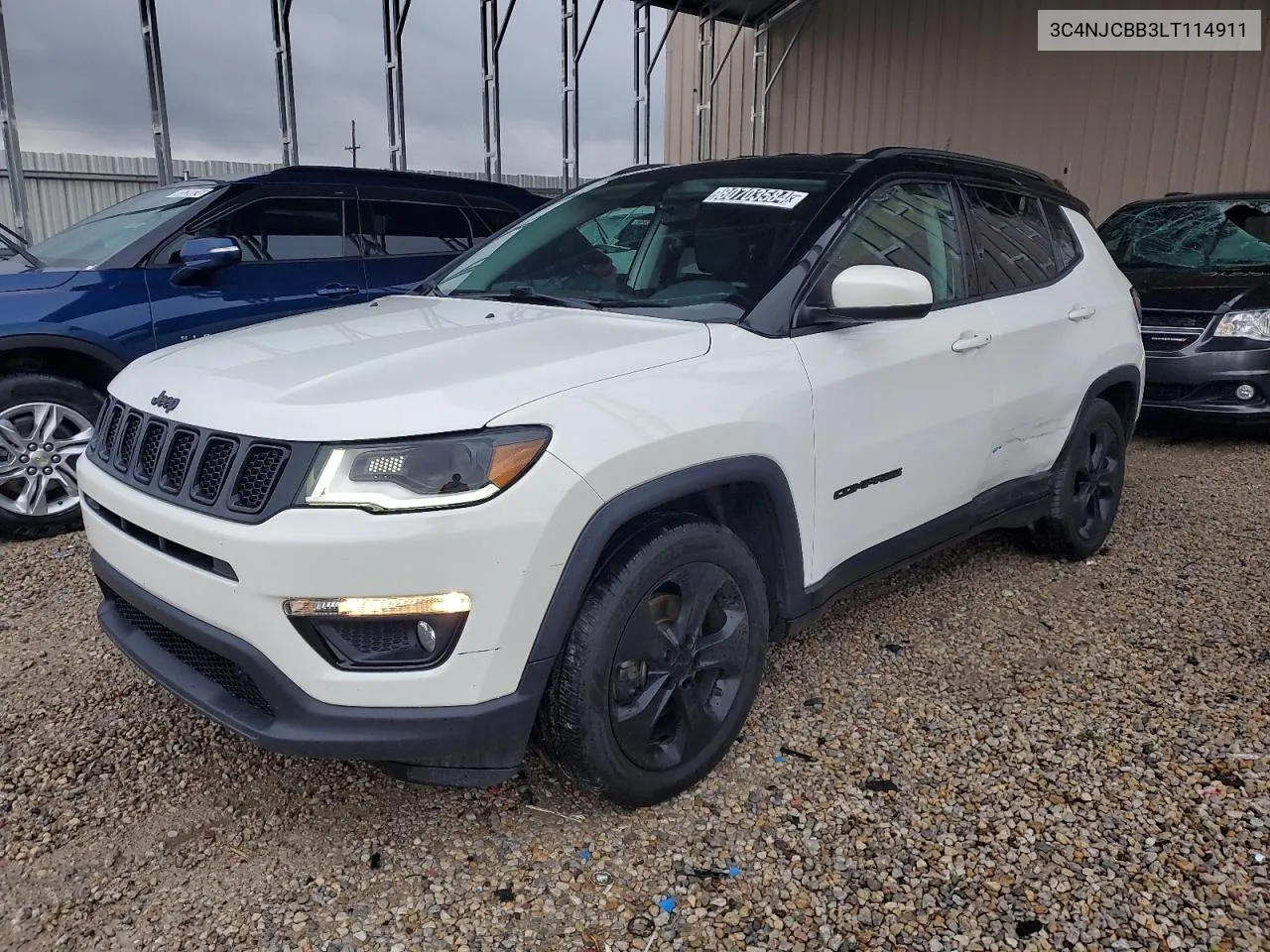 2020 Jeep Compass Latitude VIN: 3C4NJCBB3LT114911 Lot: 80703584