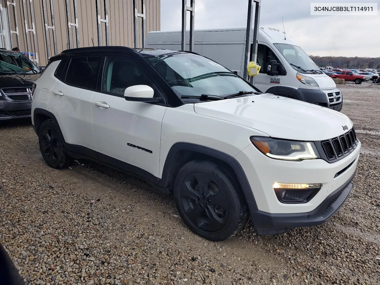 2020 Jeep Compass Latitude VIN: 3C4NJCBB3LT114911 Lot: 80703584