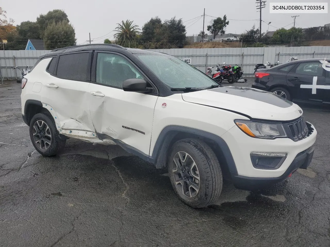 2020 Jeep Compass Trailhawk VIN: 3C4NJDDB0LT203354 Lot: 81838004