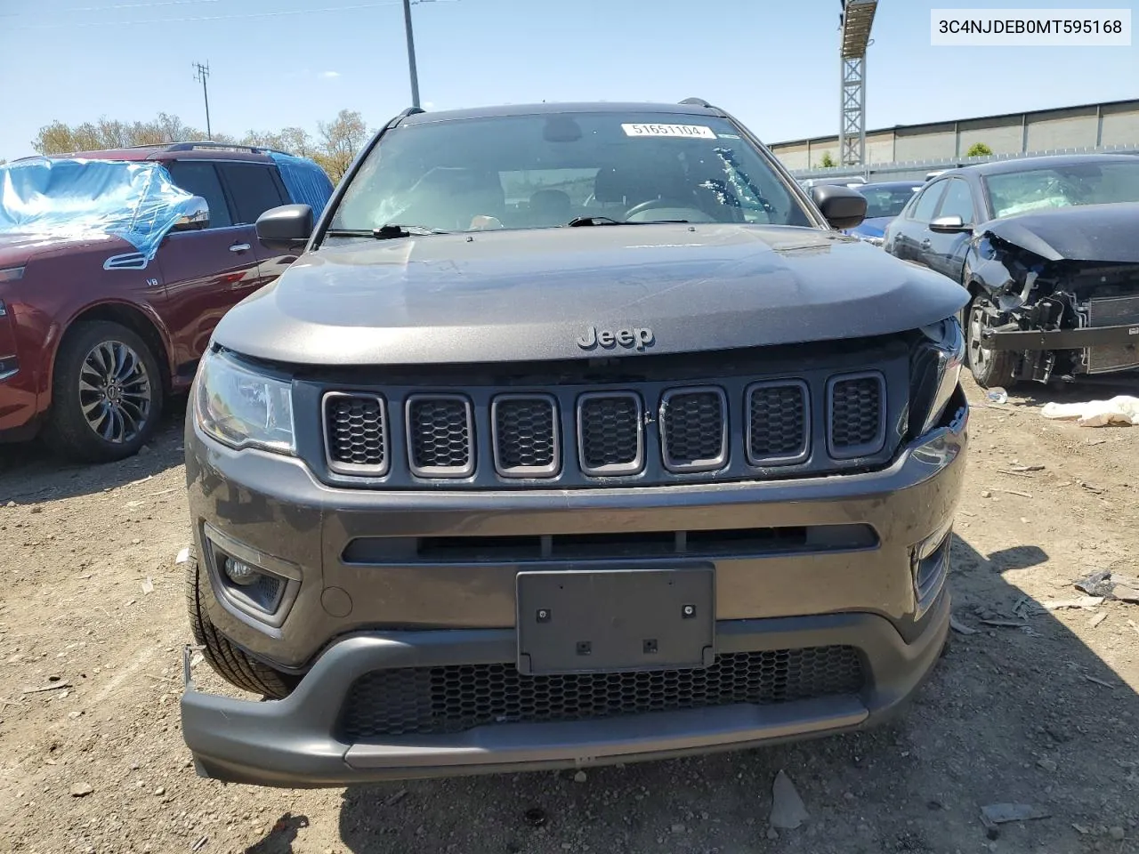 2021 Jeep Compass 80Th Edition VIN: 3C4NJDEB0MT595168 Lot: 51651104