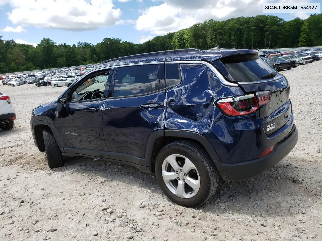 2021 Jeep Compass Latitude VIN: 3C4NJDBB5MT554927 Lot: 58260894