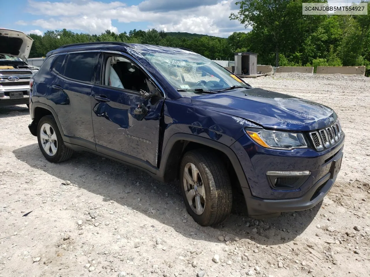 2021 Jeep Compass Latitude VIN: 3C4NJDBB5MT554927 Lot: 58260894