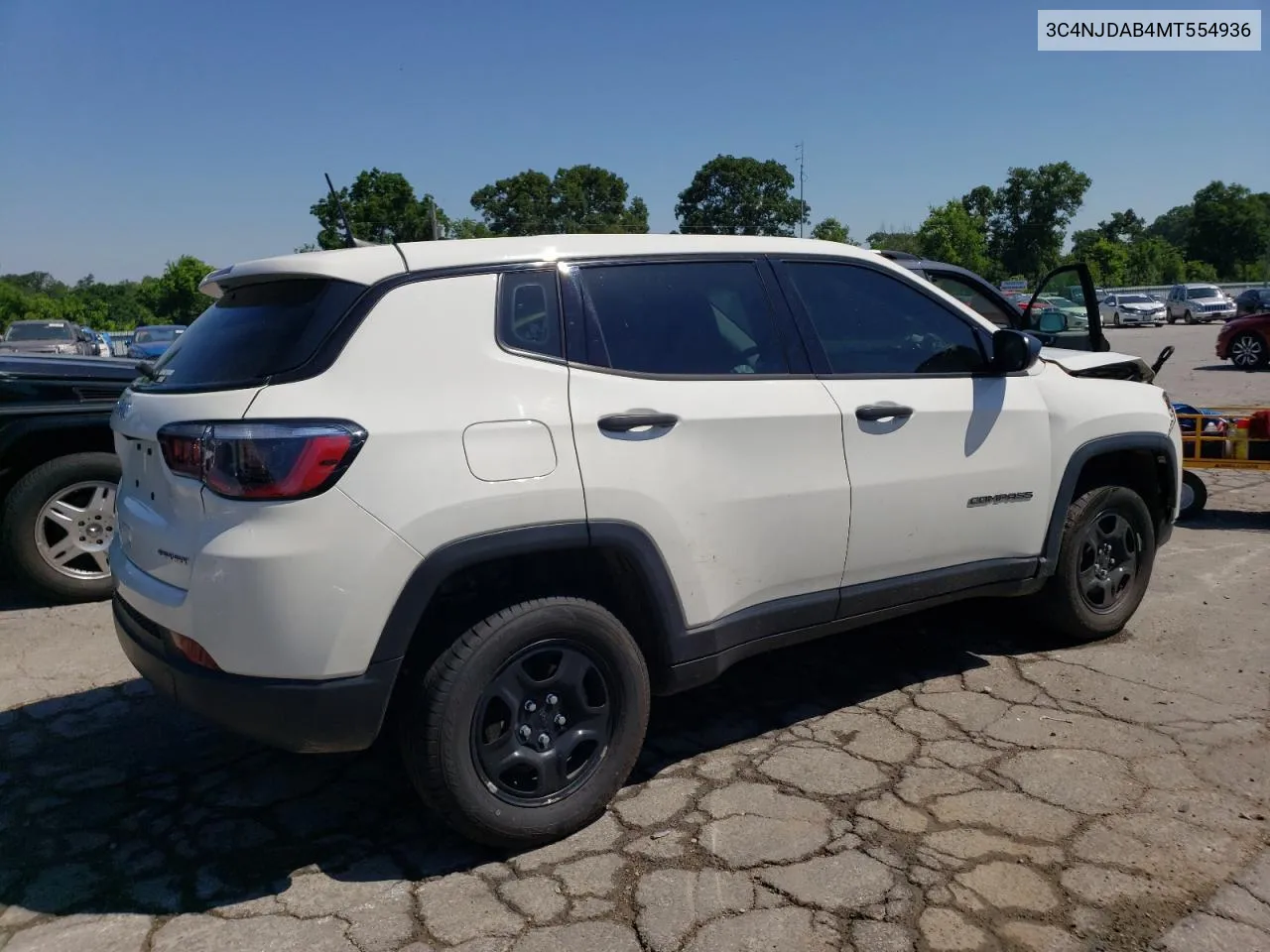 2021 Jeep Compass Sport VIN: 3C4NJDAB4MT554936 Lot: 58289454