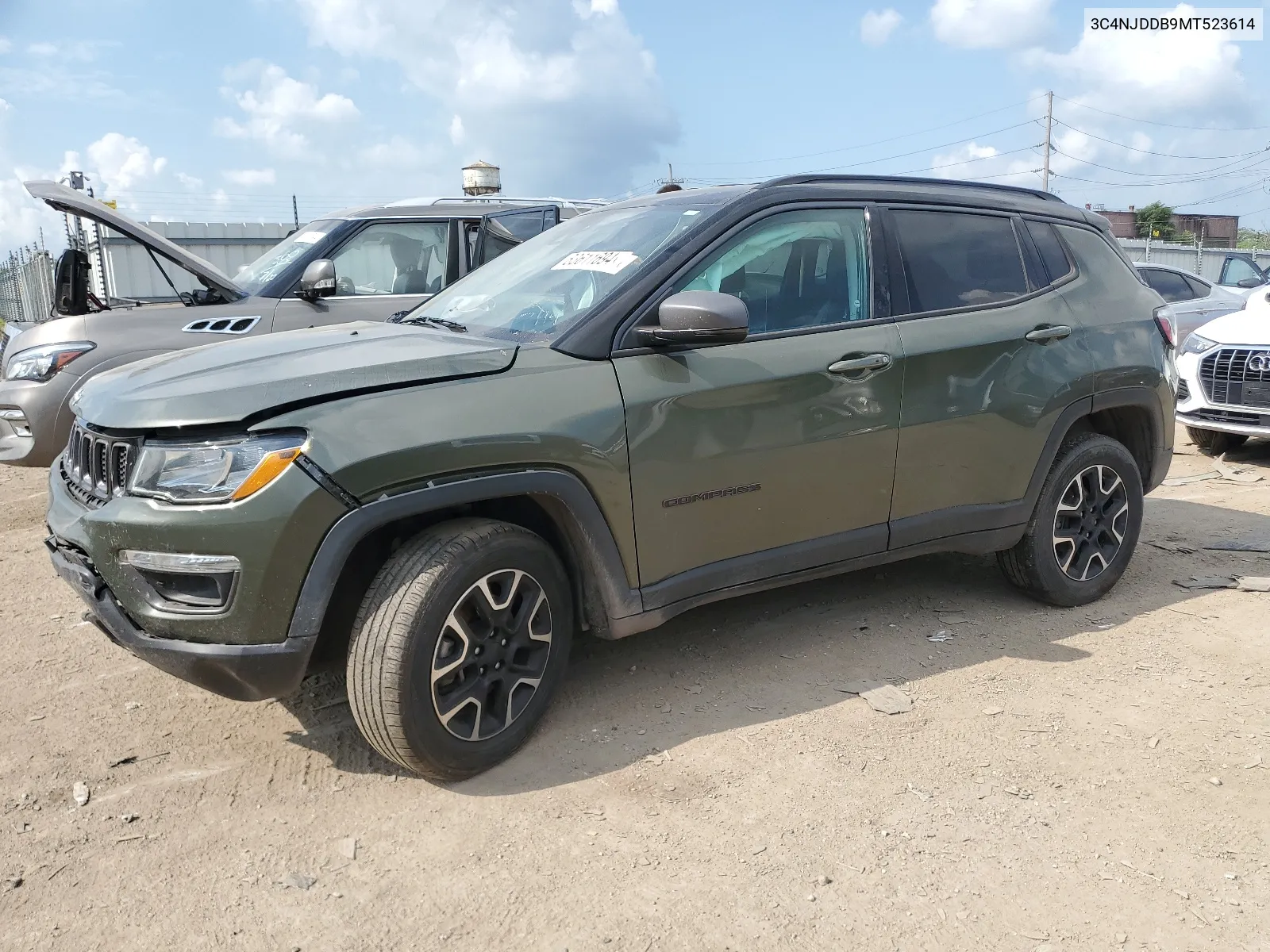 2021 Jeep Compass Trailhawk VIN: 3C4NJDDB9MT523614 Lot: 63611694