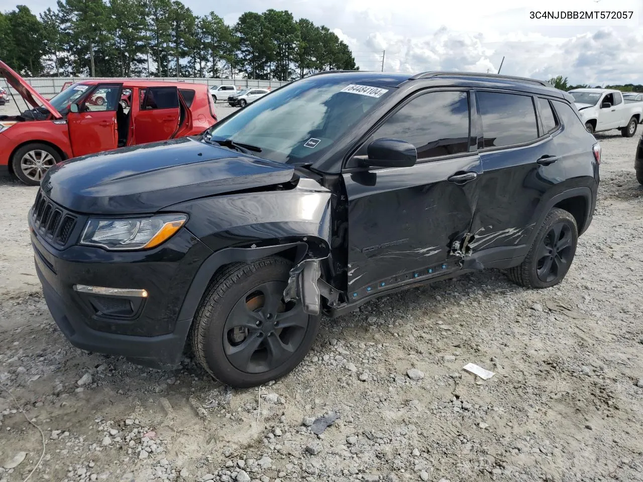 2021 Jeep Compass Latitude VIN: 3C4NJDBB2MT572057 Lot: 64484104