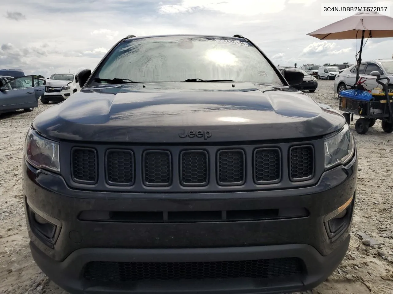 2021 Jeep Compass Latitude VIN: 3C4NJDBB2MT572057 Lot: 64484104