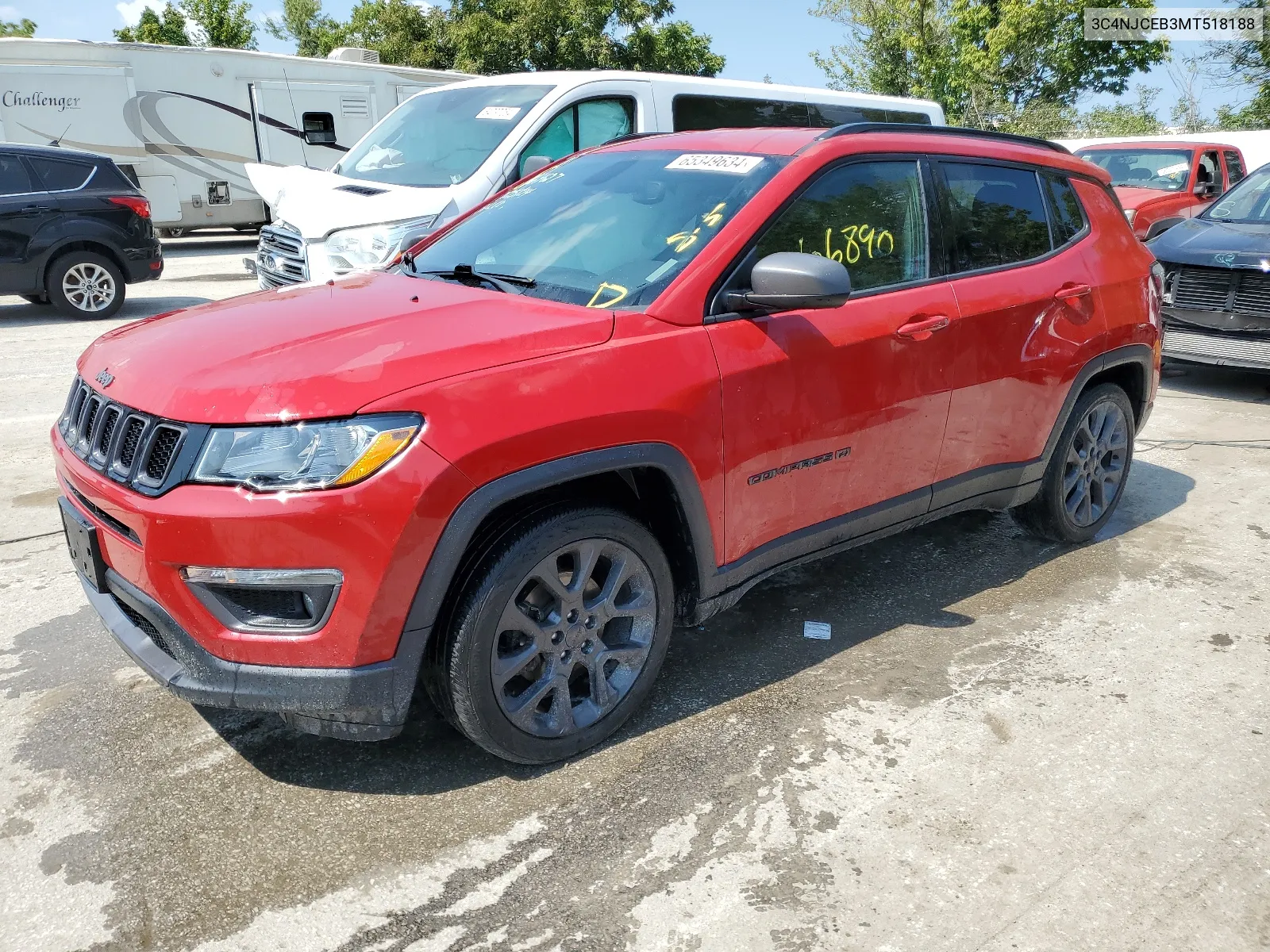 2021 Jeep Compass 80Th Edition VIN: 3C4NJCEB3MT518188 Lot: 65349634