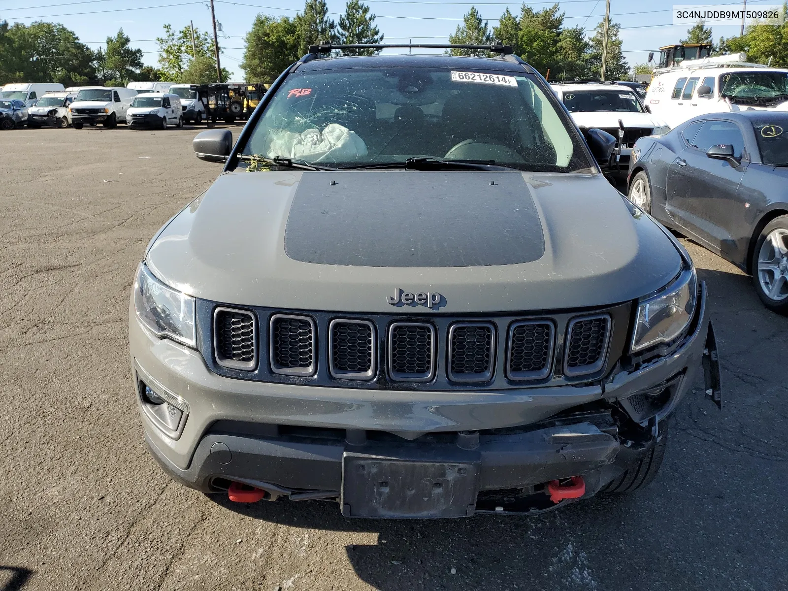 2021 Jeep Compass Trailhawk VIN: 3C4NJDDB9MT509826 Lot: 66212614