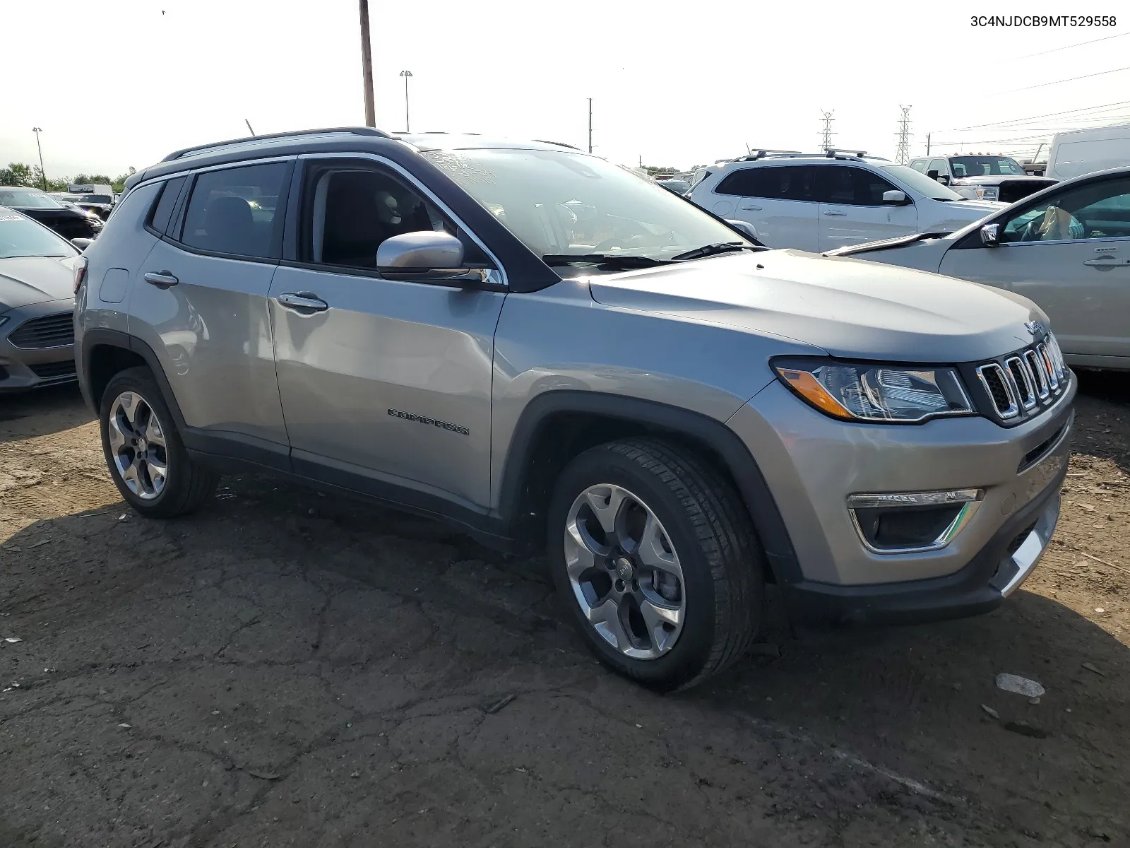 2021 Jeep Compass Limited VIN: 3C4NJDCB9MT529558 Lot: 67241094